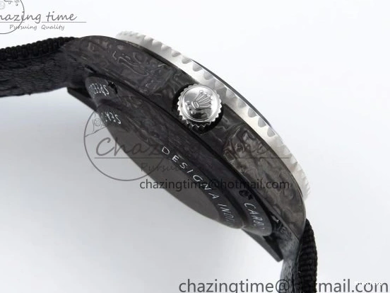 MiroTime 0311 QuickDry Sea Dweller 43mm Carbon DIWF Best Edition Graffiti Dial on Black Nylon Strap A 1669